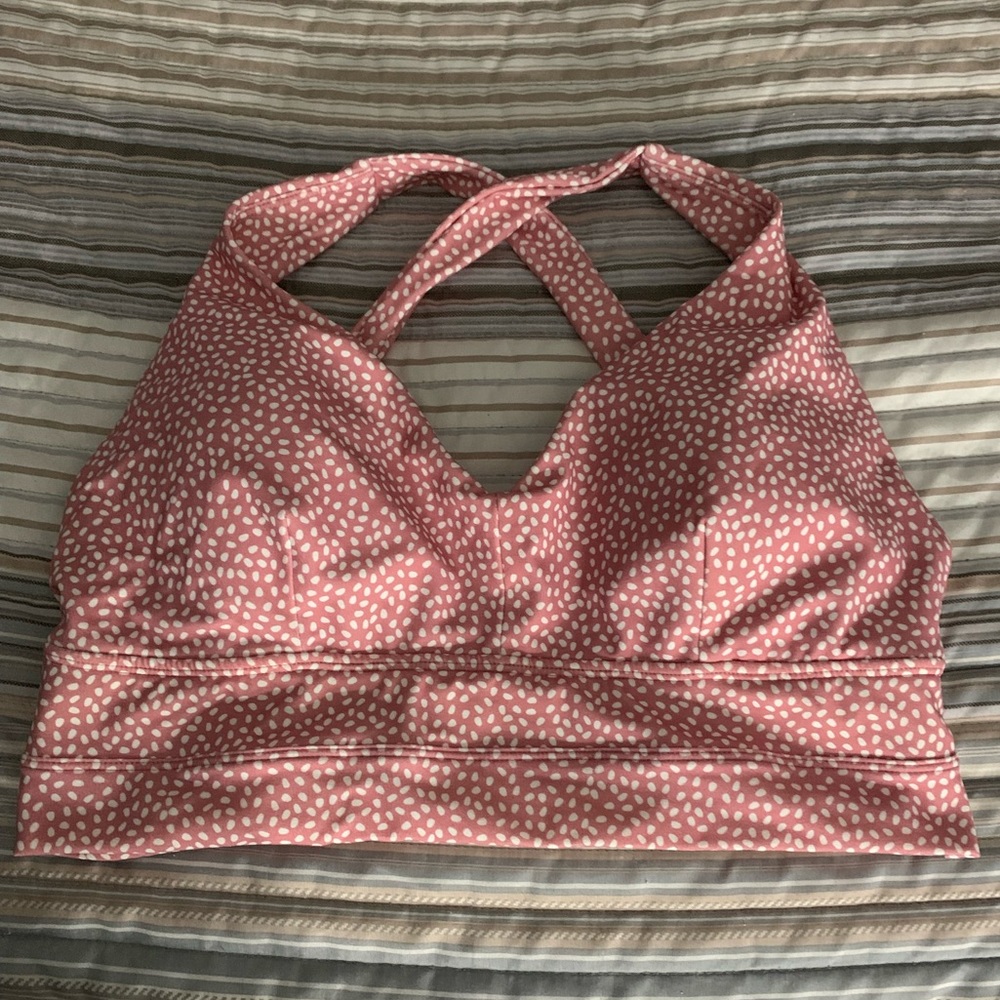 Buffbunny pink bossy print alpha bra xl